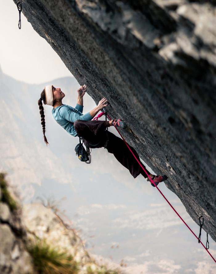 Brooke Raboutou on Excalibur F9b+. Photo: Brooke Raboutou Collection/Instagram
