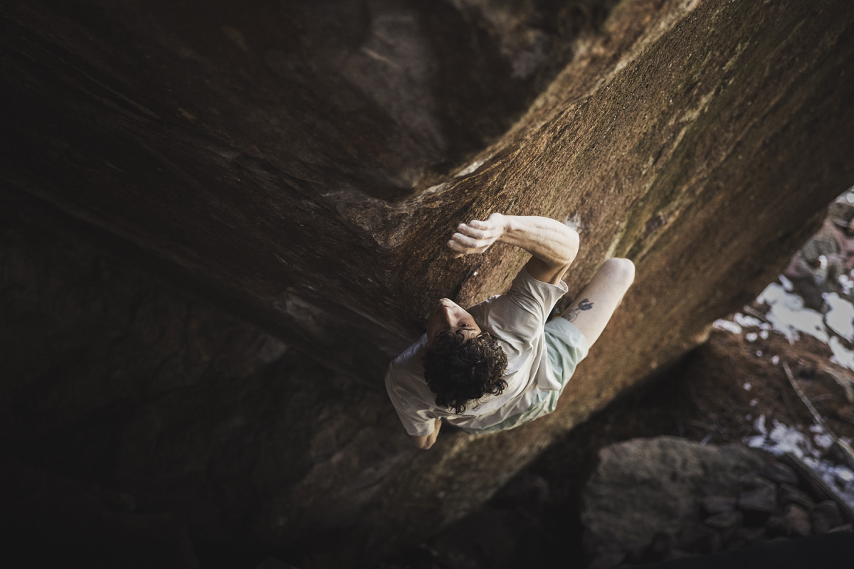 Hamish McArthur sending Megatron (Font 9A). Photo: Jess Glassberg (@jessglassberg) / Louder Than 11 (@louderthan11)