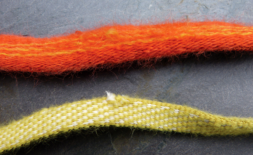 Textile abrasion on slings. Photo: Graham Desroy