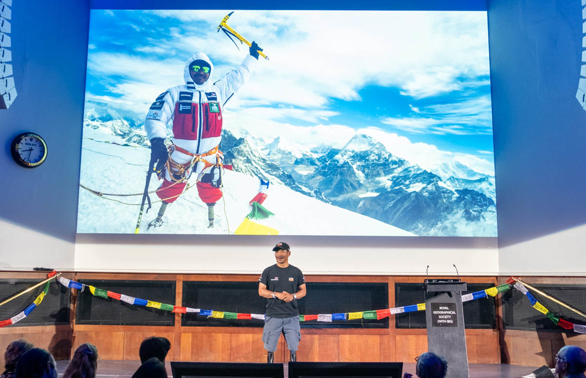 Hari Budha Magar, who this year became the became the first double amputee above the knee to reach the summit of Everest.Photo: Himalayan Trust UK